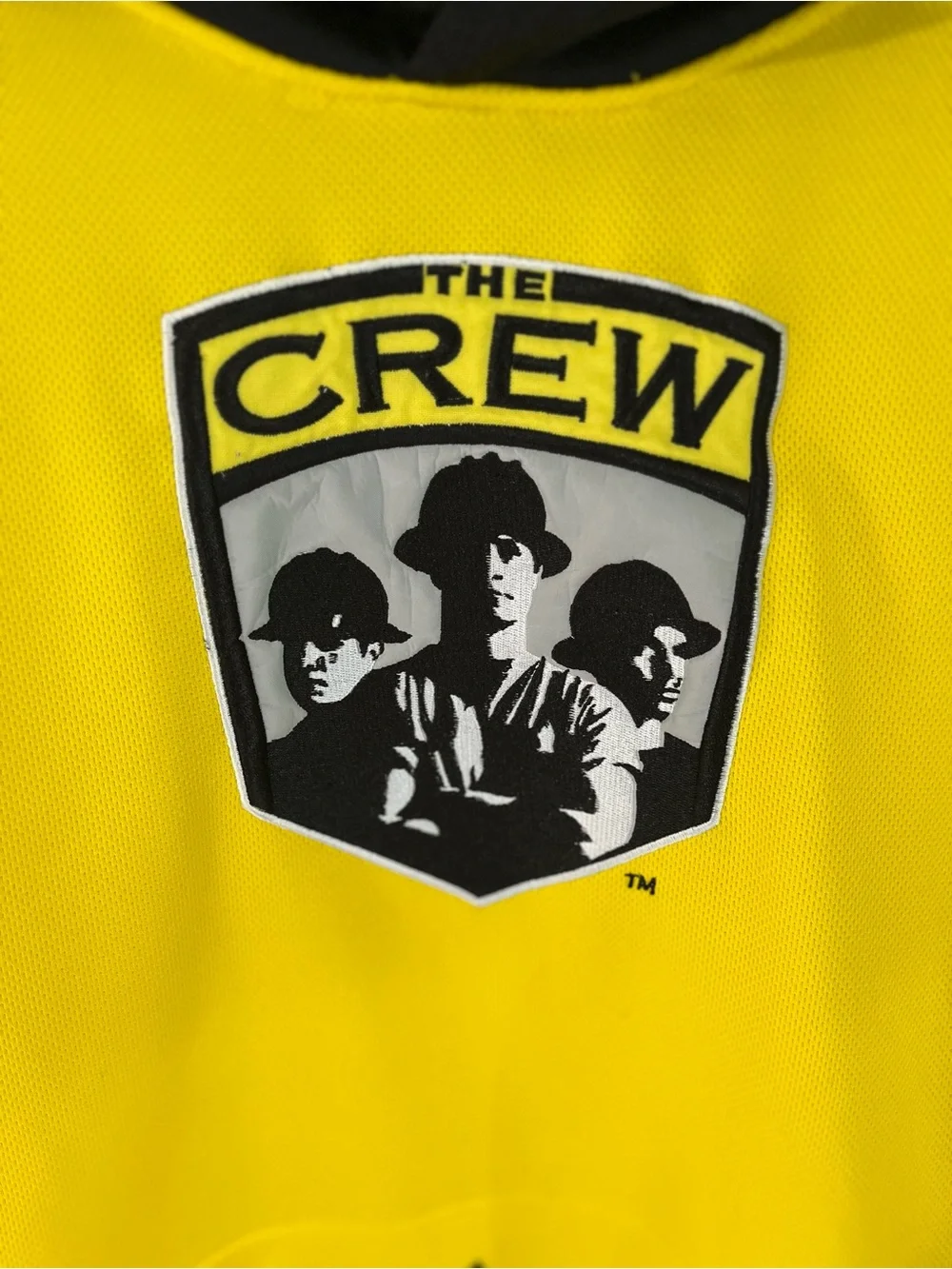 Adidas The Columbus Crew Yellow & Black Hooded Pullover Sweater